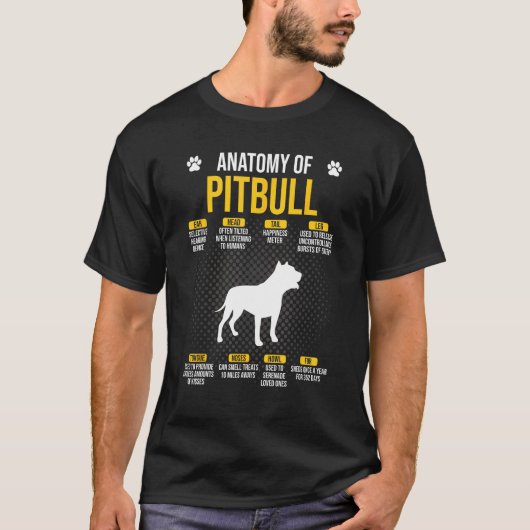 ピットブル愛好家の解剖学 Tシャツ (正面)