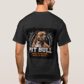 🐾 ピットブル愛好家 家族の誇り 🐾 Tシャツ (裏面)