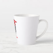 ピットブル愛犬家 – マザーズ用ピティママのシャツ カフェラテマグ (右)