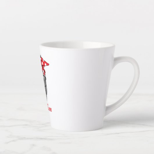 ピットブル愛犬家 – マザーズ用ピティママのシャツ カフェラテマグ (右)