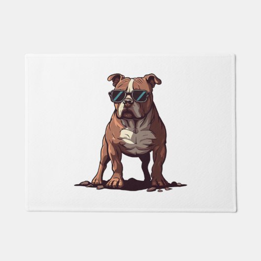 ピットブル所有者の贈り物 ドアマット (正面)