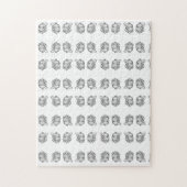 ピットブル手描きフォトドッグ動物愛好家 ジグソーパズル (縦)