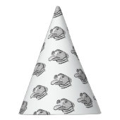 ピットブル手描きフォトドッグ動物愛好家 パーティーハット (右)