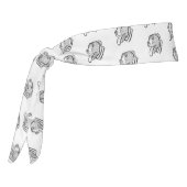 ピットブル手描き写真犬動物愛好家ポスター タイヘッドバンド (回転270)