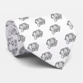 ピットブル手描き写真犬動物愛好家ポスター ネクタイ (ロール)