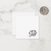 ピットブル手描き写真犬動物愛好家ポスター ノートカード (正面/裏面インサイチュ)