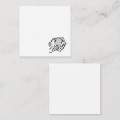 ピットブル手描き写真犬動物愛好家ポスター ノートカード (正面/裏面)