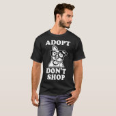 ピットブル救済領養 保護犬を家族に迎えよう 新作 Tシャツ (正面フル)