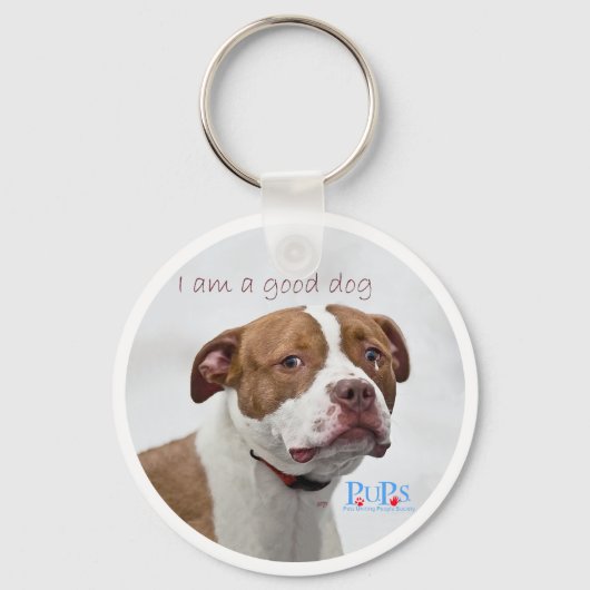 ピットブル救護 良い犬 キーホルダー (正面)