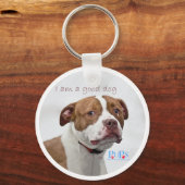 ピットブル救護 良い犬 キーホルダー (正面)