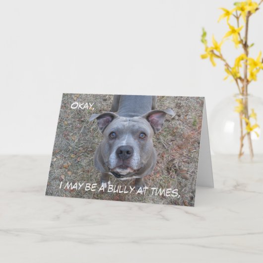 ピットブル最高のママママザーズデイカード カード (黄色い花)