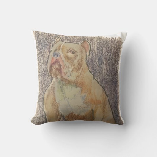 ピットブル枕 クッション (正面)