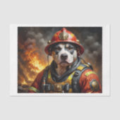 ピットブル消防士 –  薄葉紙 (正面)