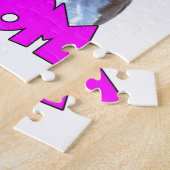 ピットブル犬のお母さん ジグソーパズル (側面)