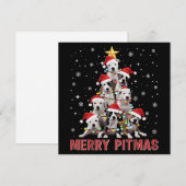 ピットブル犬のクリスマスツリーがダサすぎて最高 シーズンカード (正面/裏面)