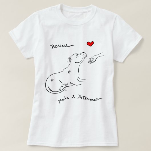 ピットブル犬の救助フォスター採用ピットブル恋人266 Tシャツ (デザイン正面)