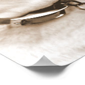 ピットブル犬セピア憎悪行為が繁殖しない ポスター (角)