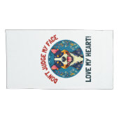 ピットブル犬ピローケース 枕カバー (裏面-右)