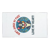 ピットブル犬ピローケース 枕カバー (裏面-左)