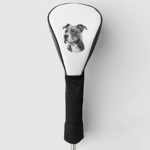 ピットブル犬顔 ゴルフヘッドカバー