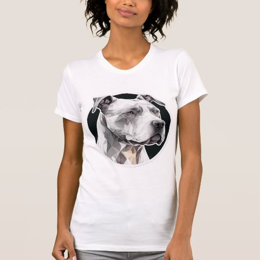 ピットブル犬顔 Tシャツ (正面)