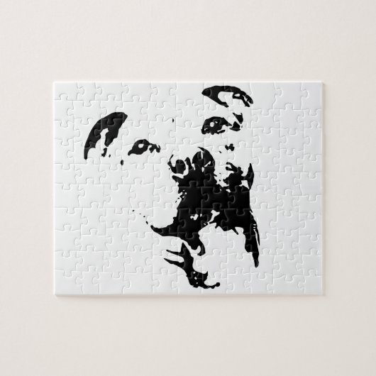 ピットブル犬 ジグソーパズル (横)