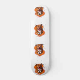 ピットブル犬 スケートボード