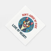 ピットブル犬 スタンダードランチョンナプキン (角)