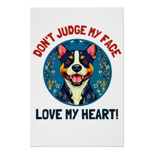 ピットブル犬 ポスター (正面)