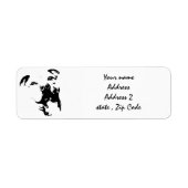 ピットブル犬 ラベル (正面)