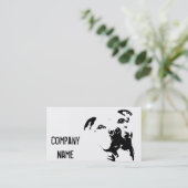 ピットブル犬 名刺 (スタンド正面)