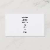 ピットブル犬 名刺 (裏面)