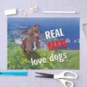 ピットブル犬 薄葉紙 (クラフト)