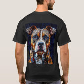 ピットブル犬 Tシャツ (裏面)