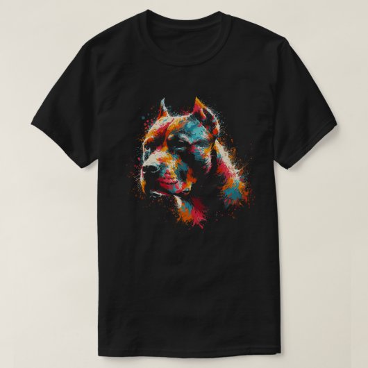 ピットブル犬 Tシャツ (デザイン正面)