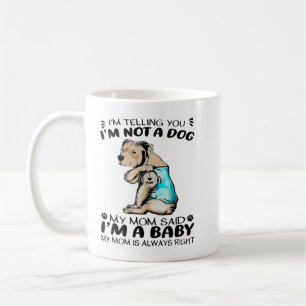 ピットブル犬i愛ママTattooピットブル犬の恋人wo コーヒーマグカップ