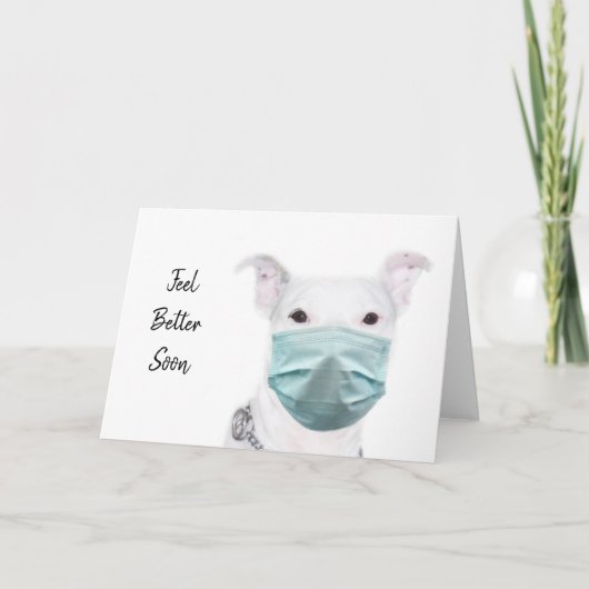 ピットブル着用顔マスク カード (正面)