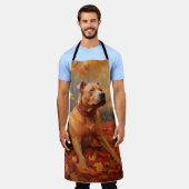 ピットブル紅葉秋インスパイア エプロン (着用した状態)