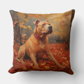 ピットブル紅葉秋インスパイア クッション (正面)