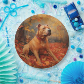 ピットブル紅葉秋インスパイア ペーパープレート (パーティー)