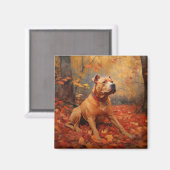 ピットブル紅葉秋インスパイア マグネット (正面/裏面)