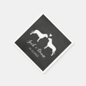 ピットブル結婚ズ対カスタム文字 スタンダードカクテルナプキン (角)