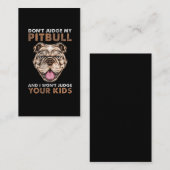 ピットブル誇りを持ったマム犬のオーナーピットブルマザー 名刺 (正面/裏面)