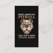 ピットブル誇りを持ったマム犬のオーナーピットブルマザー 名刺 (正面)