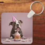 ピットブル誕生祝い キーホルダー (裏面)