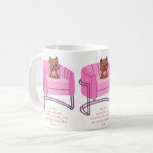 ピットブル電力:sipおよびスマイルと漫画ツイスト コーヒーマグカップ (正面左)