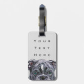 ピットブル-あなたの文字/名前を加えて下さい- ラゲッジタグ (裏面縦)