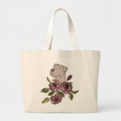 ピットブル イラスト トートバッグ (正面)