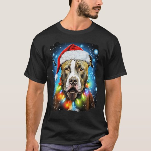 ピットブル・クリスマス Tシャツ (正面)