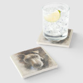 ピットブル ストーンコースター (横)